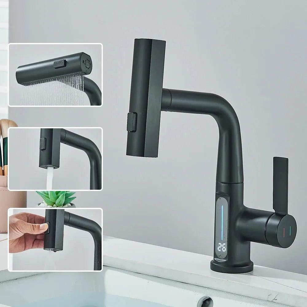 Torneira Para Banheiro Monocomando Digital Cascata